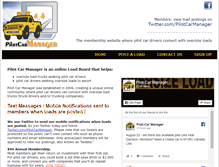 Tablet Screenshot of pilotcarmanager.com
